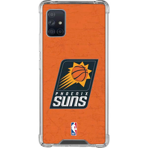 NBA Phoenix Suns Distressed Galaxy A51 5G Clear Case