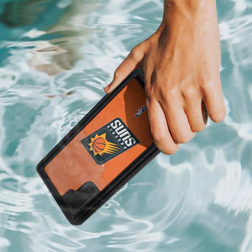 NBA Phoenix Suns Distressed Galaxy Note 10 Waterproof Case