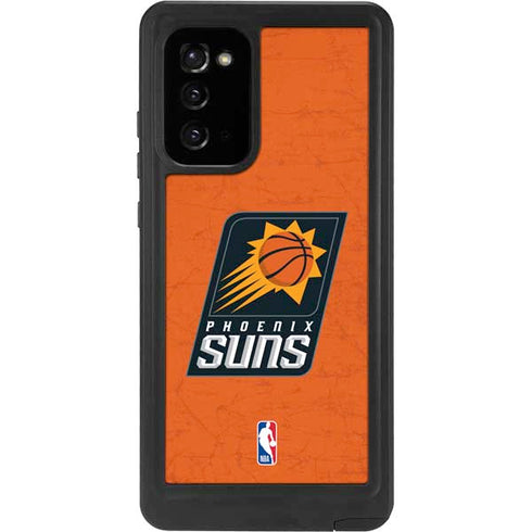 NBA Phoenix Suns Distressed Galaxy Note20 5G Waterproof Case