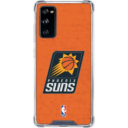 NBA Phoenix Suns Distressed Galaxy S20 FE Clear Case