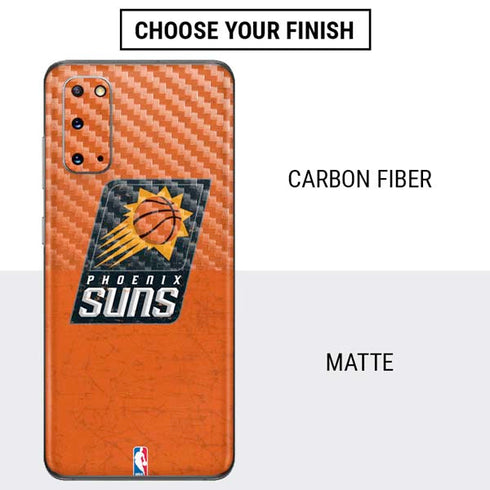 NBA Phoenix Suns Distressed Galaxy S20 Skin