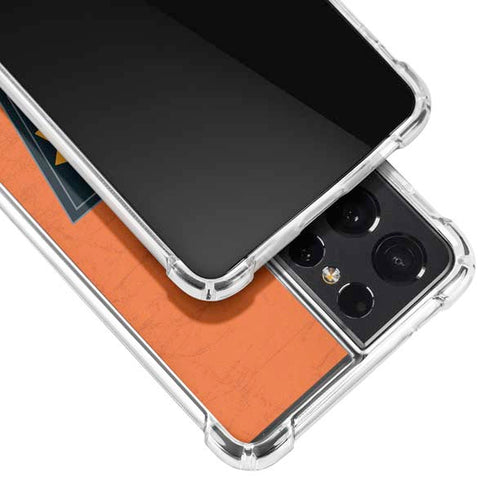 NBA Phoenix Suns Distressed Galaxy S21 Ultra 5G Clear Case