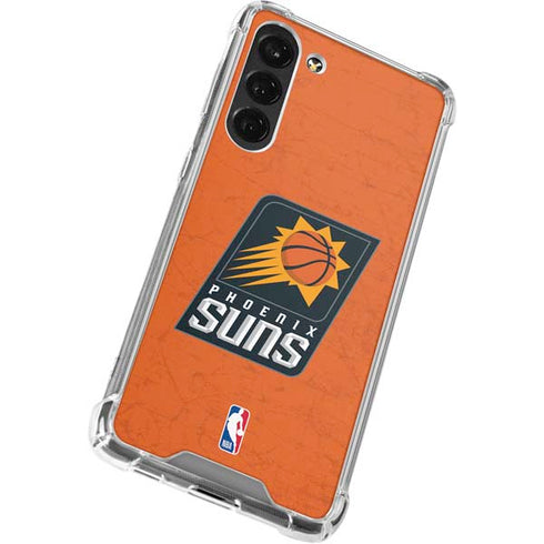 NBA Phoenix Suns Distressed Galaxy S23 Plus Clear Case