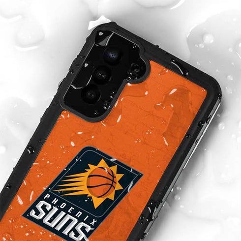 NBA Phoenix Suns Distressed Galaxy S23 Plus Waterproof Case