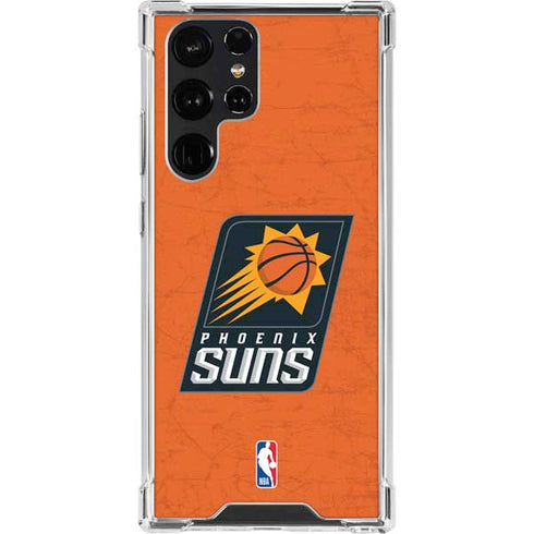 NBA Phoenix Suns Distressed Galaxy S23 Ultra Clear Case