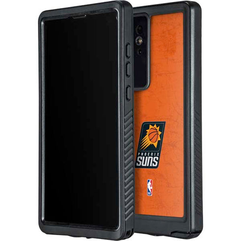 NBA Phoenix Suns Distressed Galaxy S24 Ultra Waterproof Case