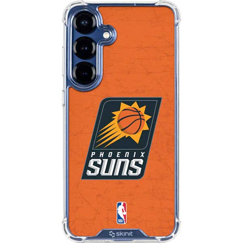 NBA Phoenix Suns Distressed Galaxy S25 Clear Case