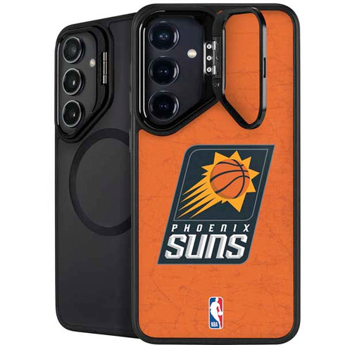 NBA Phoenix Suns Distressed Galaxy S25 Kickstand Case