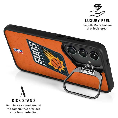NBA Phoenix Suns Distressed Galaxy S25 Kickstand Case