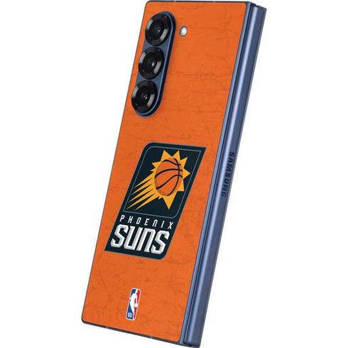 NBA Phoenix Suns Distressed Galaxy Z Fold6 Skin