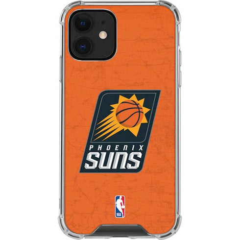 NBA Phoenix Suns Distressed iPhone 12 Clear Case