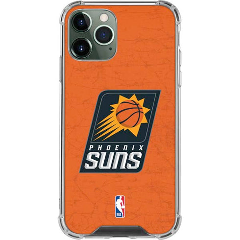 NBA Phoenix Suns Distressed iPhone 12 Pro Max Clear Case