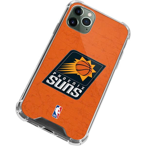 NBA Phoenix Suns Distressed iPhone 12 Pro Max Clear Case