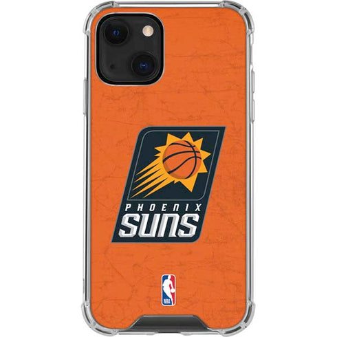 NBA Phoenix Suns Distressed iPhone 13 Mini Clear Case