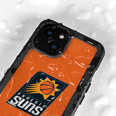 NBA Phoenix Suns Distressed iPhone 13 Mini Waterproof Case