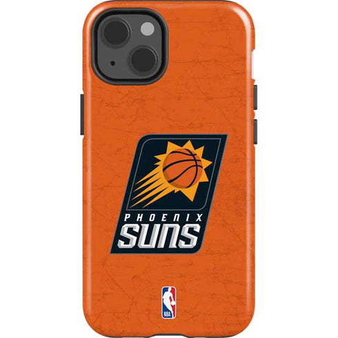 NBA Phoenix Suns Distressed iPhone 15 Plus Impact Case
