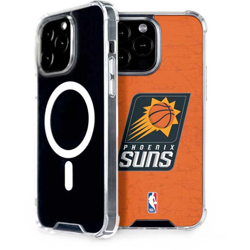 NBA Phoenix Suns Distressed iPhone 15 Pro Max MagSafe Case