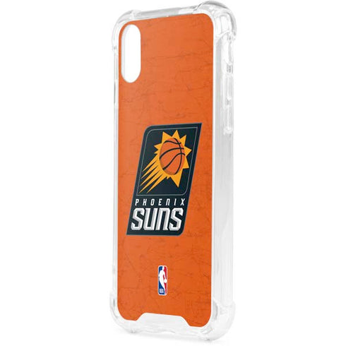 NBA Phoenix Suns Distressed iPhone XS Clear Case