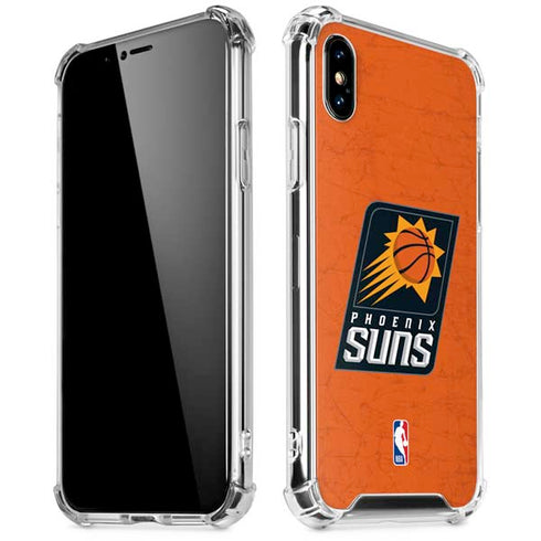 NBA Phoenix Suns Distressed iPhone XS Max Clear Case