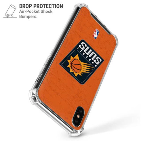NBA Phoenix Suns Distressed iPhone XS Max Clear Case
