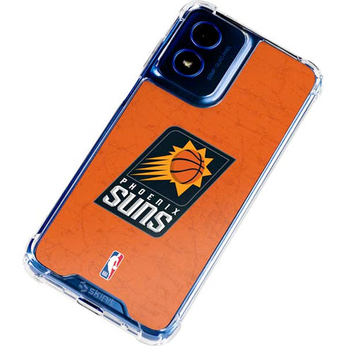 NBA Phoenix Suns Distressed Moto G 5G (2024) Clear Case