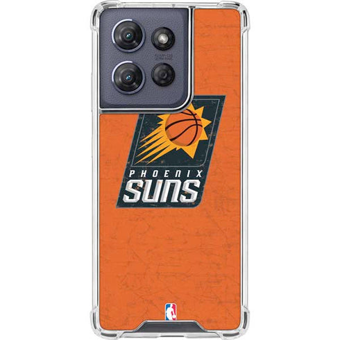NBA Phoenix Suns Distressed Moto G 5G (2025) Clear Case