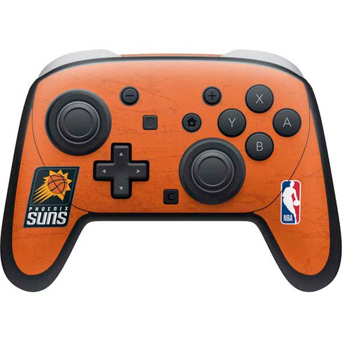 NBA Phoenix Suns Distressed Nintendo Switch 2 (2025) Pro Controller Skin