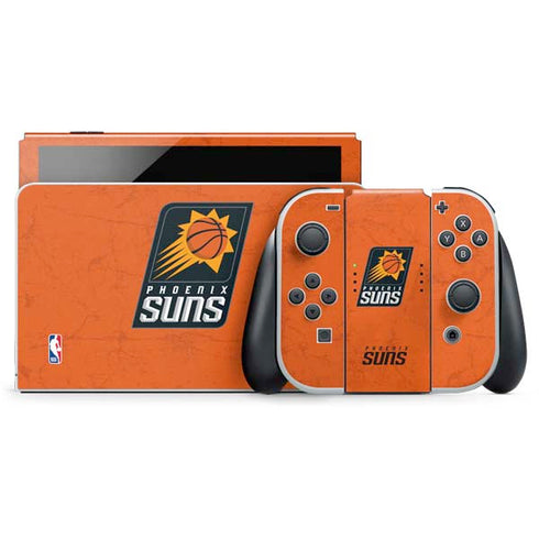 NBA Phoenix Suns Distressed Nintendo Switch OLED (2021) Skin