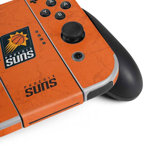 NBA Phoenix Suns Distressed Nintendo Switch OLED (2021) Skin