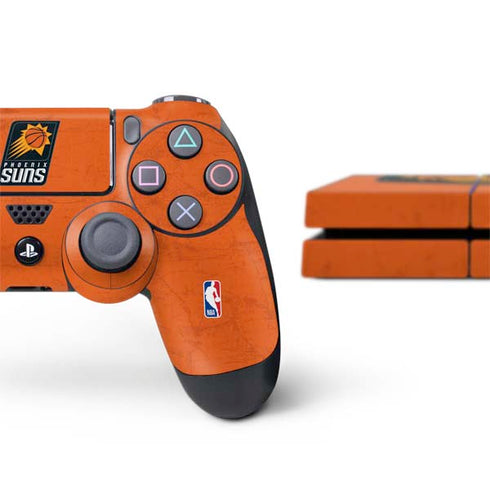 NBA Phoenix Suns Distressed PS4 Console and Controller Bundle Skin