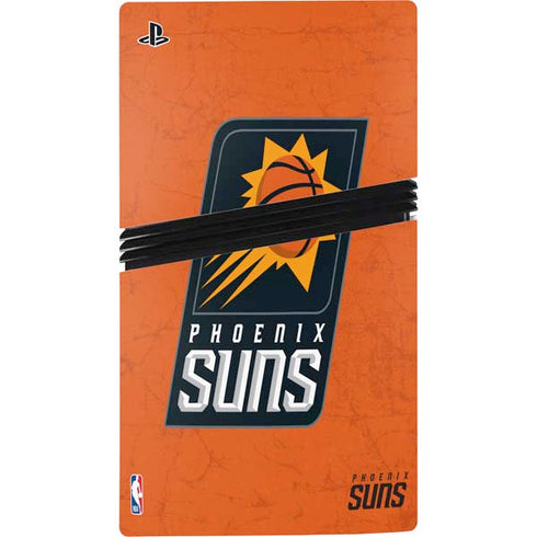 NBA Phoenix Suns Distressed PS5 Pro Disk Console Skin