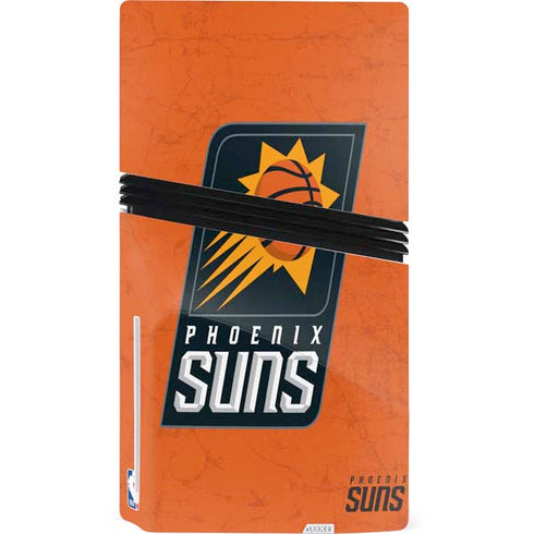 NBA Phoenix Suns Distressed PS5 Pro Disk Console Skin