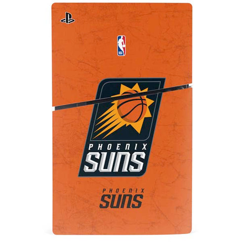 NBA Phoenix Suns Distressed PS5 Slim Digital Edition Console Skin