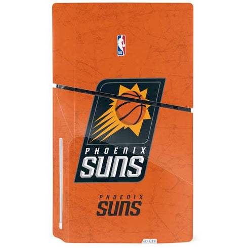 NBA Phoenix Suns Distressed PS5 Slim Disk Bundle Skin