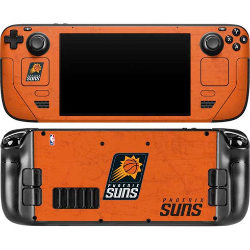 NBA Phoenix Suns Distressed Steam Deck Handheld Gaming Computer OLED Skin