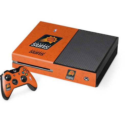 NBA Phoenix Suns Distressed Xbox One Console and Controller Bundle Skin