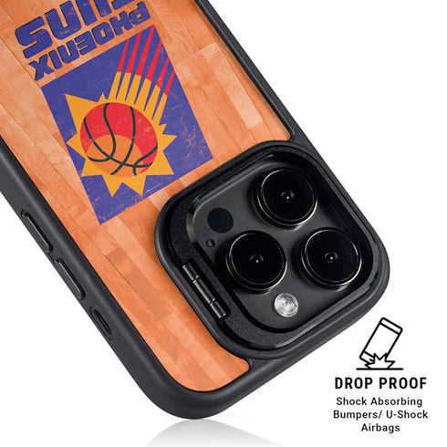 NBA Phoenix Suns Hardwood Classics iPhone 14 Pro Kickstand Case