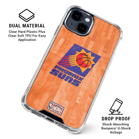 NBA Phoenix Suns Hardwood Classics iPhone 15 Clear Case