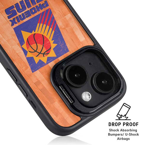 NBA Phoenix Suns Hardwood Classics iPhone 15 Kickstand Case