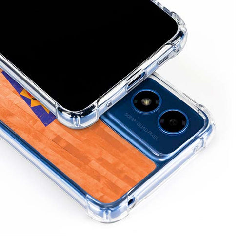 NBA Phoenix Suns Hardwood Classics Moto G 5G (2024) Clear Case