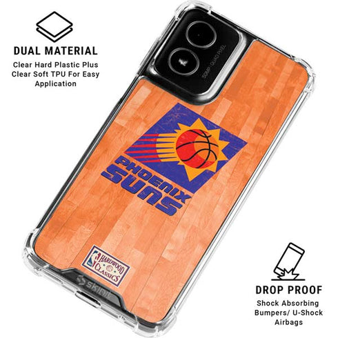 NBA Phoenix Suns Hardwood Classics Moto G Power 5G (2024) Clear Case