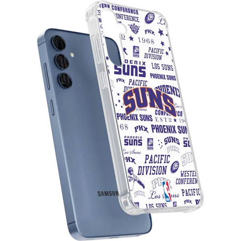 NBA Phoenix Suns Historic Blast Galaxy A55 5G Clear Case