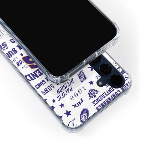 NBA Phoenix Suns Historic Blast Galaxy A55 5G Clear Case
