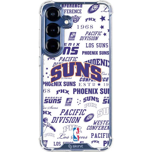 NBA Phoenix Suns Historic Blast Galaxy S25 Plus Clear Case