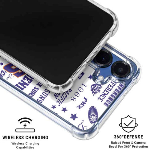 NBA Phoenix Suns Historic Blast Galaxy S25 Plus Clear Case