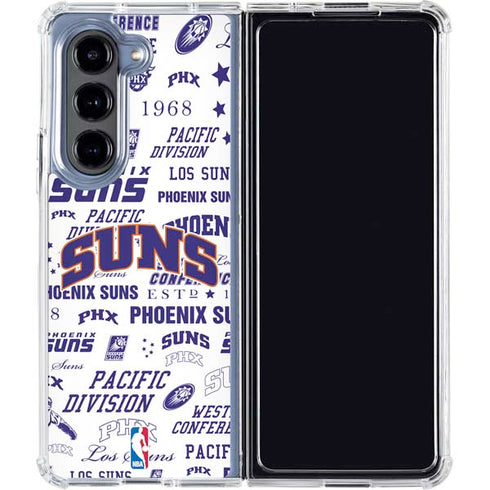 NBA Phoenix Suns Historic Blast Galaxy Z Fold5 5G Clear Case