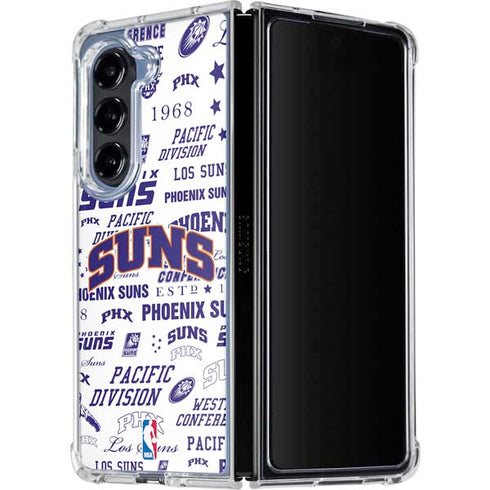 NBA Phoenix Suns Historic Blast Galaxy Z Fold5 5G Clear Case