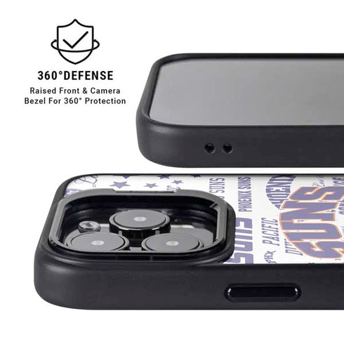 NBA Phoenix Suns Historic Blast iPhone 14 Pro Kickstand Case