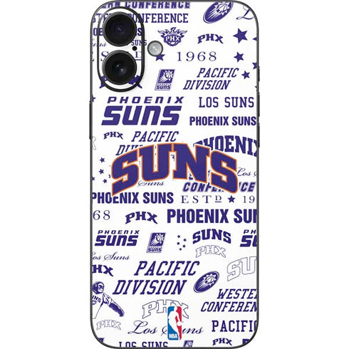 NBA Phoenix Suns Historic Blast iPhone 16 Plus Skin