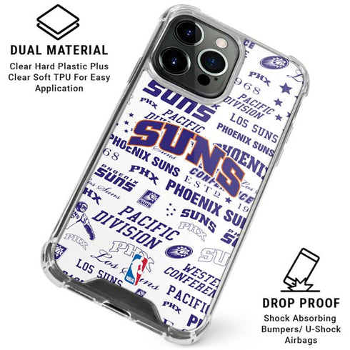NBA Phoenix Suns Historic Blast iPhone 16 Pro Clear Case